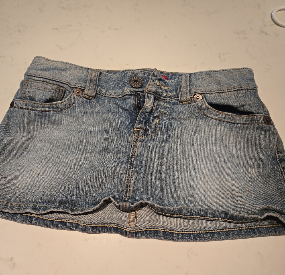 Guess Light Blue Denim Mini Skirt - Women